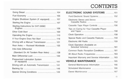 1996 Ford L-Series Owner's Manual | English