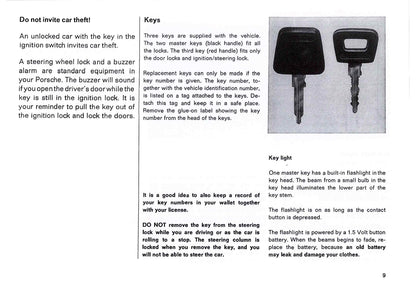 1983 Porsche 911 Turbo Owner's Manual | English