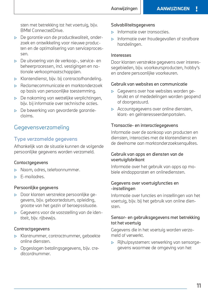 2022-2023 BMW X1 Owner's Manual | Dutch