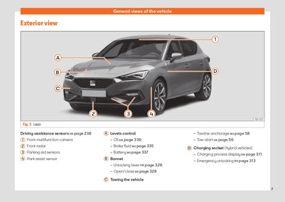 2021-2022 Seat Leon/Leon Sportstourer Owner's Manual | English