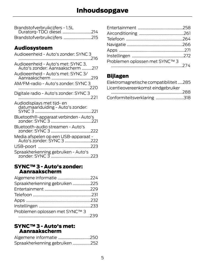 2021-2023 Ford Tourneo Courier / Transit Courier Gebruikershandleiding | Nederlands