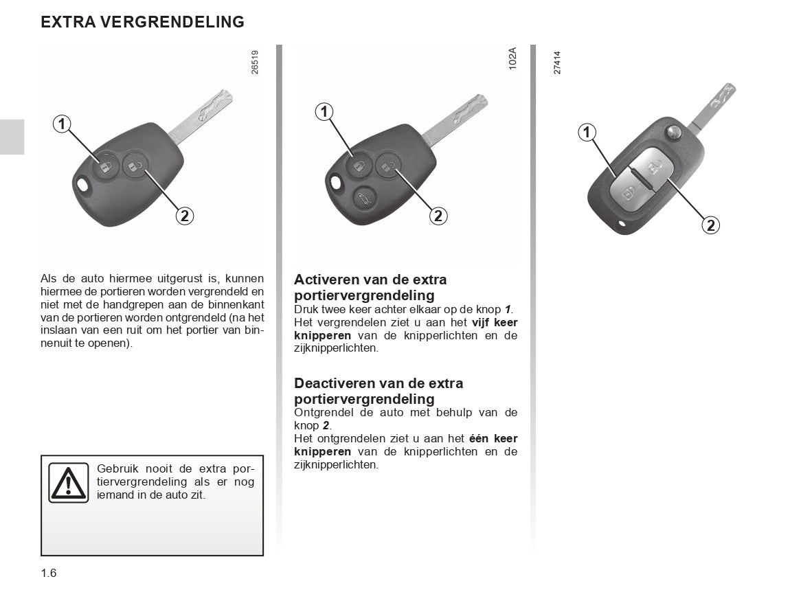 2018-2020 Renault Kangoo Bedienungsanleitung | Niederländisch