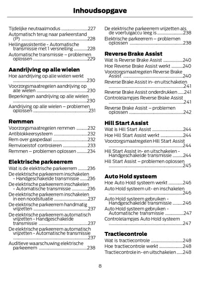 2024 Ford Kuga Gebruikershandleiding | Nederlands