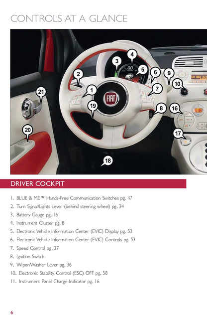 2014 Fiat 500e Bedienungsanleitung | Englisch