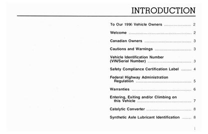 1996 Ford L-Series Gebruikershandleiding | Engels