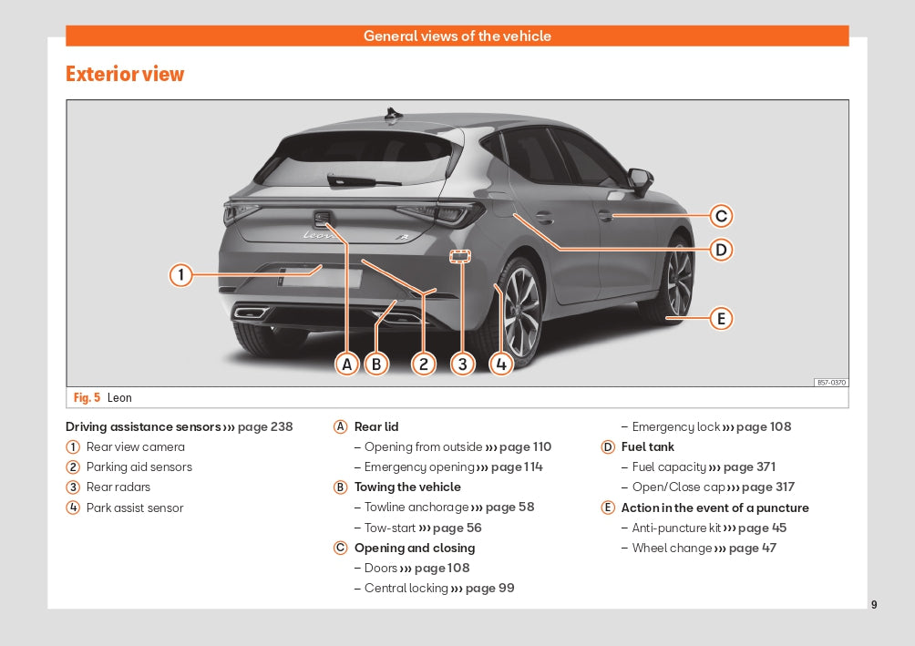 2022 Seat Leon Bedienungsanleitung | Englisch