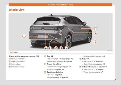 2022 Seat Leon Bedienungsanleitung | Englisch