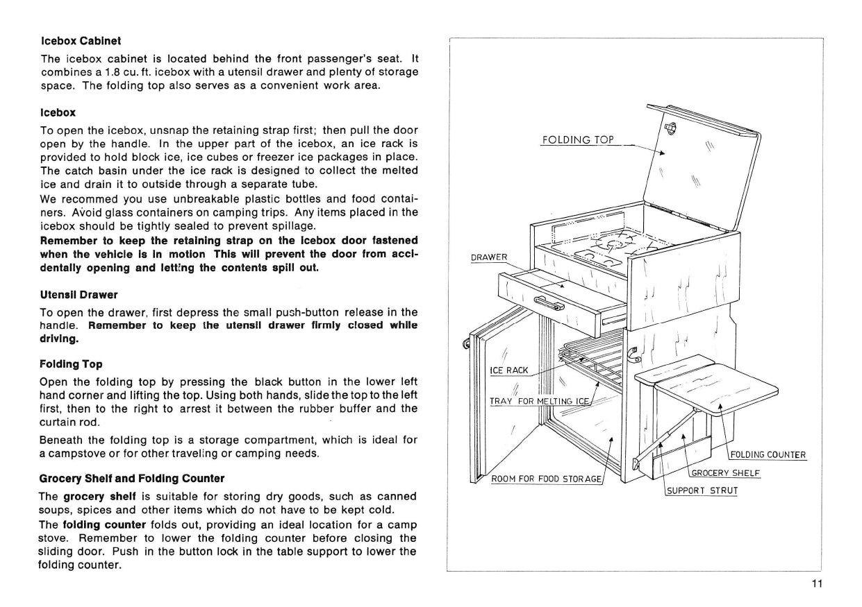 1978 Volkswagen Campmobile Owner's Manual | English