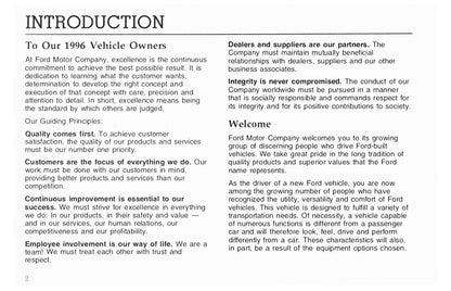 1996 Ford L-Series Gebruikershandleiding | Engels