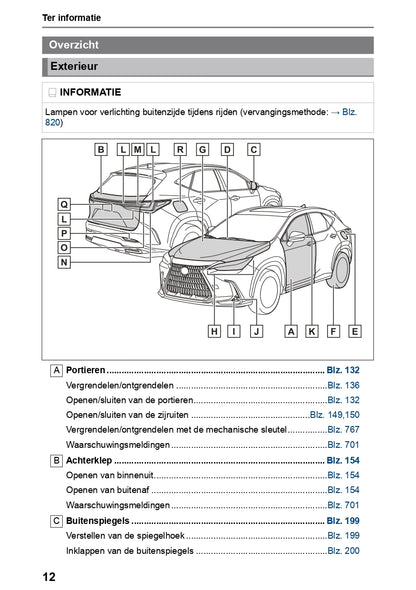 2023-2024 Lexus NX 450h Plus Bedienungsanleitung | Niederländisch