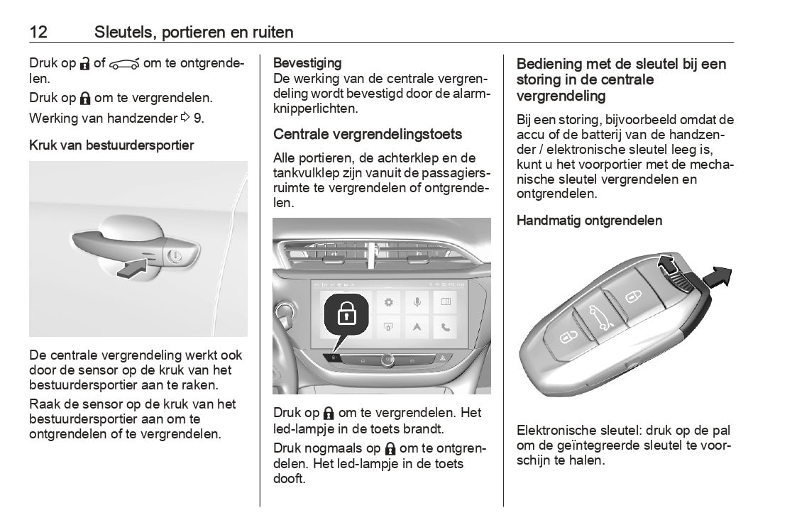 2023-2024 Opel Corsa/Corsa-e Owner's Manual | Dutch