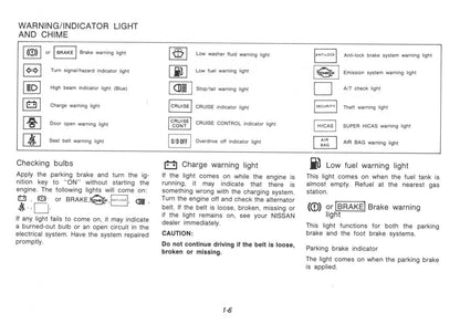 1991 Nissan 300ZX Owner's Manual | English