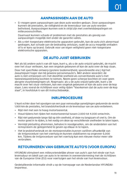 2021-2022 Hyundai Tucson Hybrid/Plug-in Hybrid Owner's Manual | Dutch