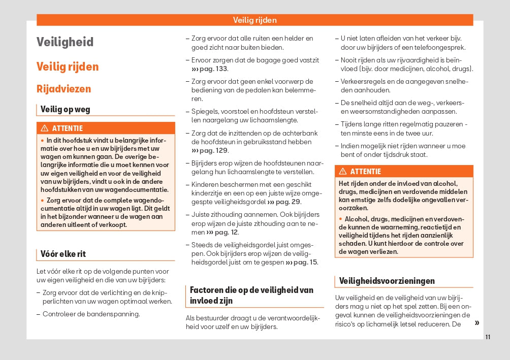 2020 Seat Arona Owner's Manual | Dutch