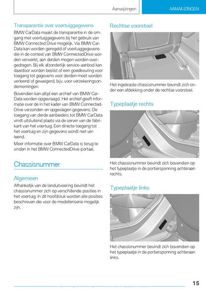 2021 BMW i3 Owner's Manual | Dutch