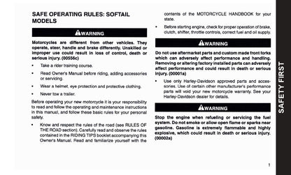 2009 Harley-Davidson FXSTSSE3 Owner's Manual | English