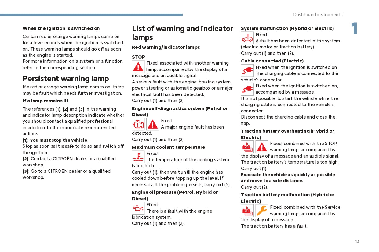 2024 Citroën C4/C4 X/ë-C4/ë-C4 X Owner's Manual | English