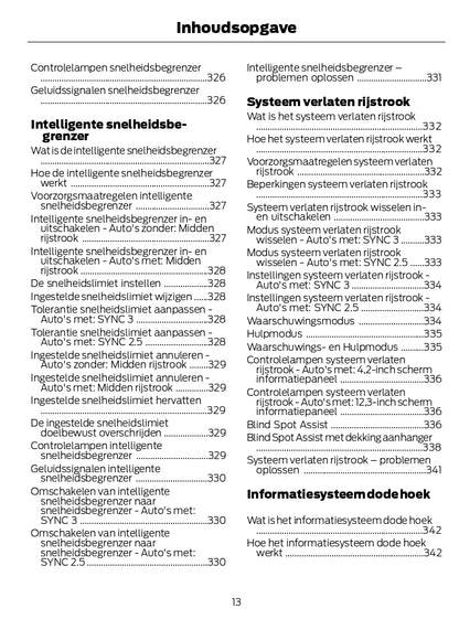 2022-2024 Ford Kuga Owner's Manual | Dutch