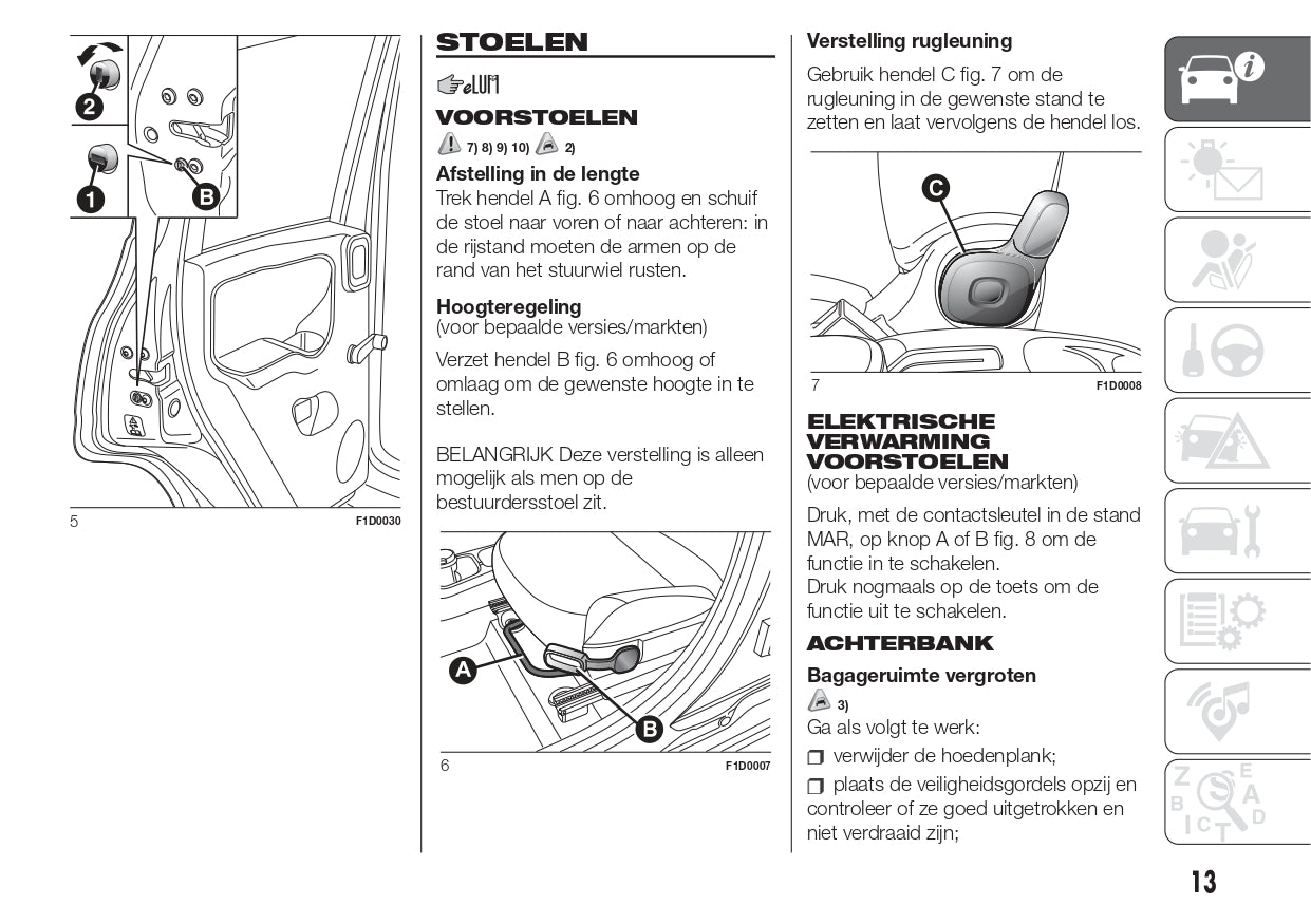 2016 Fiat Panda Owner's Manual | Dutch