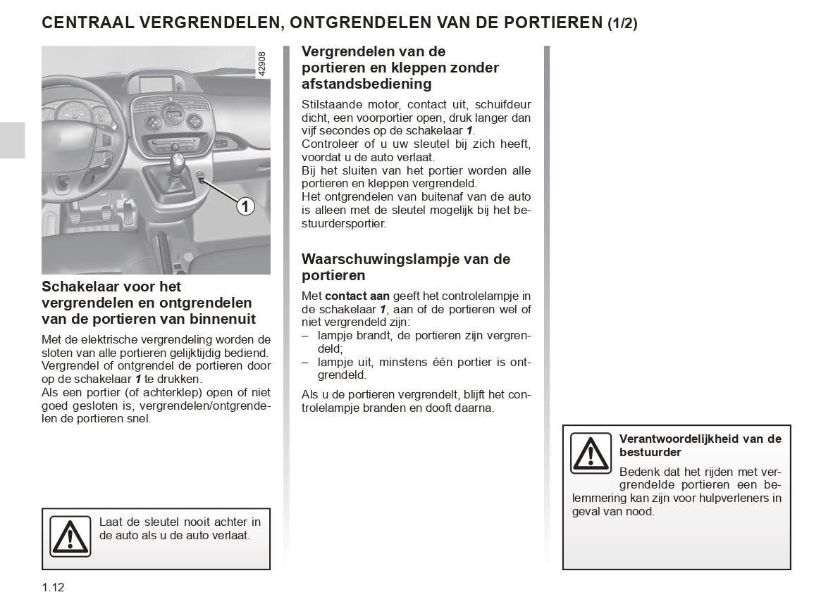 2018-2020 Renault Kangoo Gebruikershandleiding | Nederlands