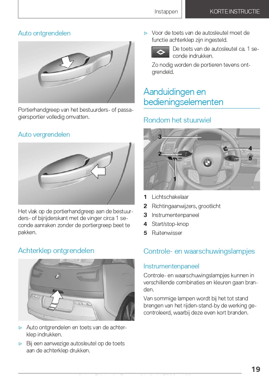 2021 BMW i3 Gebruikershandleiding | Nederlands