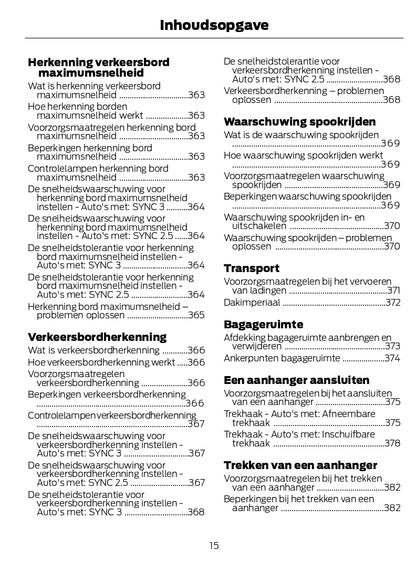 2022-2024 Ford Kuga Owner's Manual | Dutch