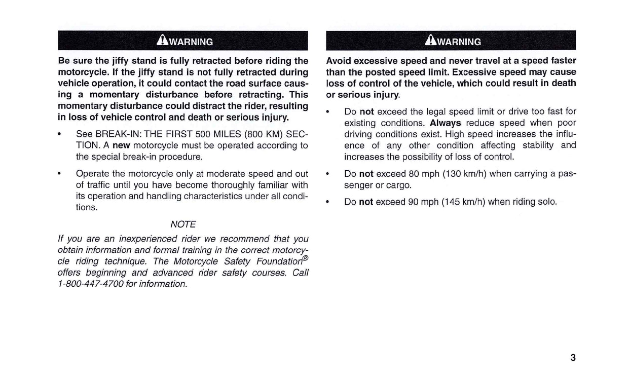 2003 Harley-Davidson VRSCA Owner's Manual | English