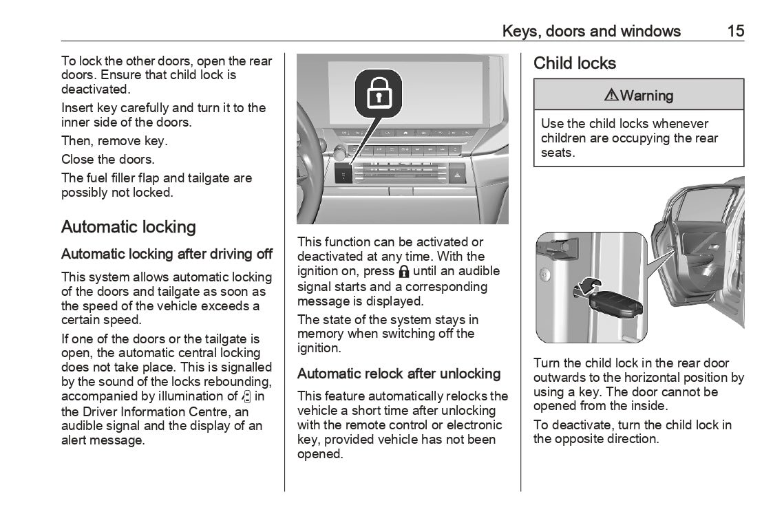 2022-2023 Opel Astra Owner's Manual | English