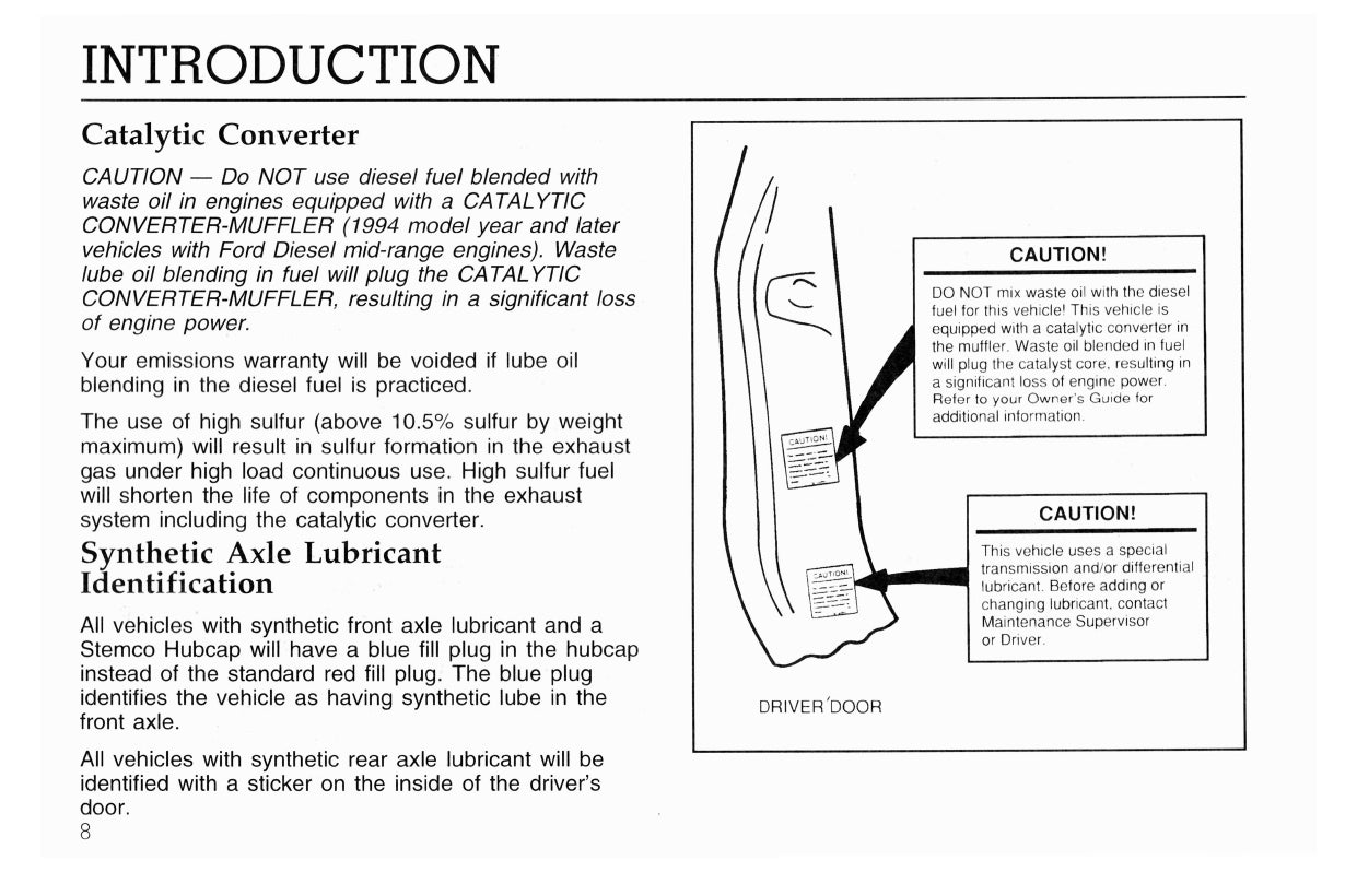 1996 Ford L-Series Gebruikershandleiding | Engels