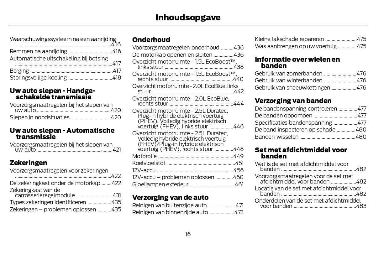 2022-2024 Ford Kuga Vignale Gebruikershandleiding | Nederlands