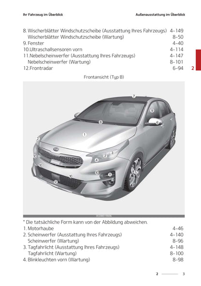 2021-2023 Kia Ceed Bedienungsanleitung | Deutsch