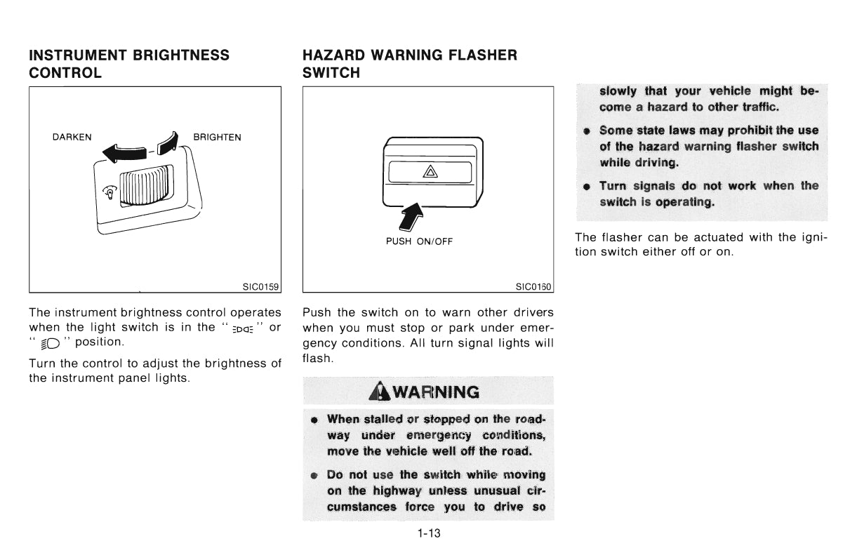 1996 Nissan 240SX Owner's Manual | English