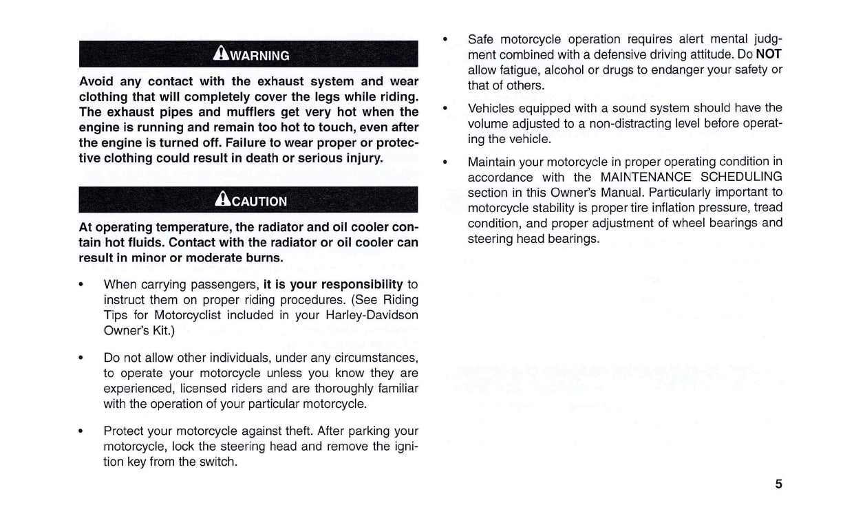 2003 Harley-Davidson VRSCA Owner's Manual | English