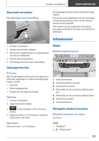2021 BMW X1 PHEV Bedienungsanleitung | Niederländisch