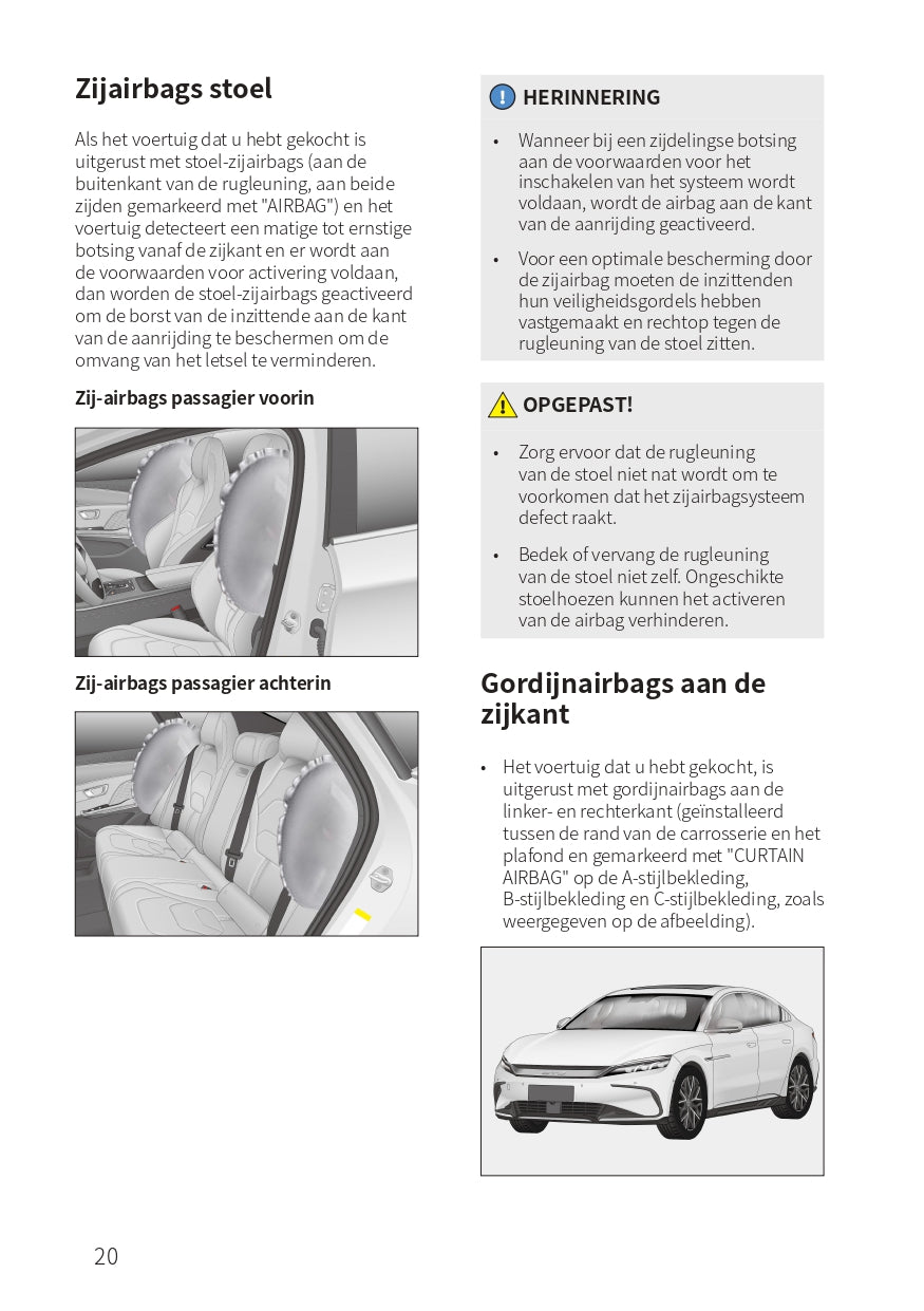 2023-2024 BYD Han EV Gebruikershandleiding | Nederlands