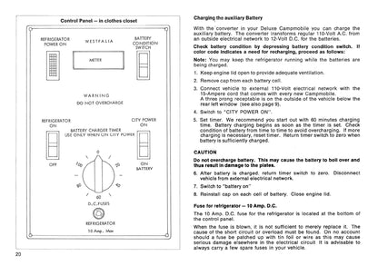 1975 Volkswagen Campmobile Owner's Manual | English