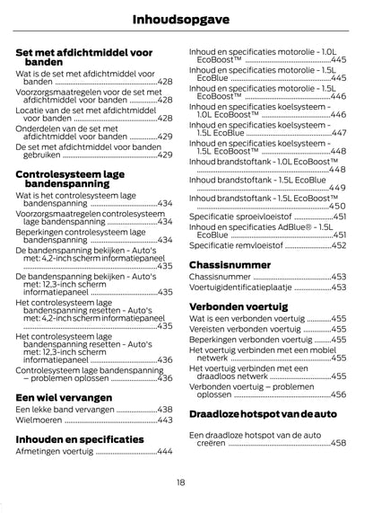 2022-2023 Ford Puma Gebruikershandleiding | Nederlands