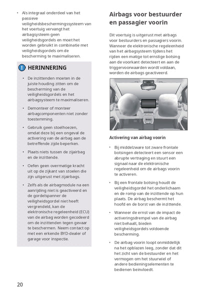 2023-2024 BYD Dolphin Owner's Manual | Dutch