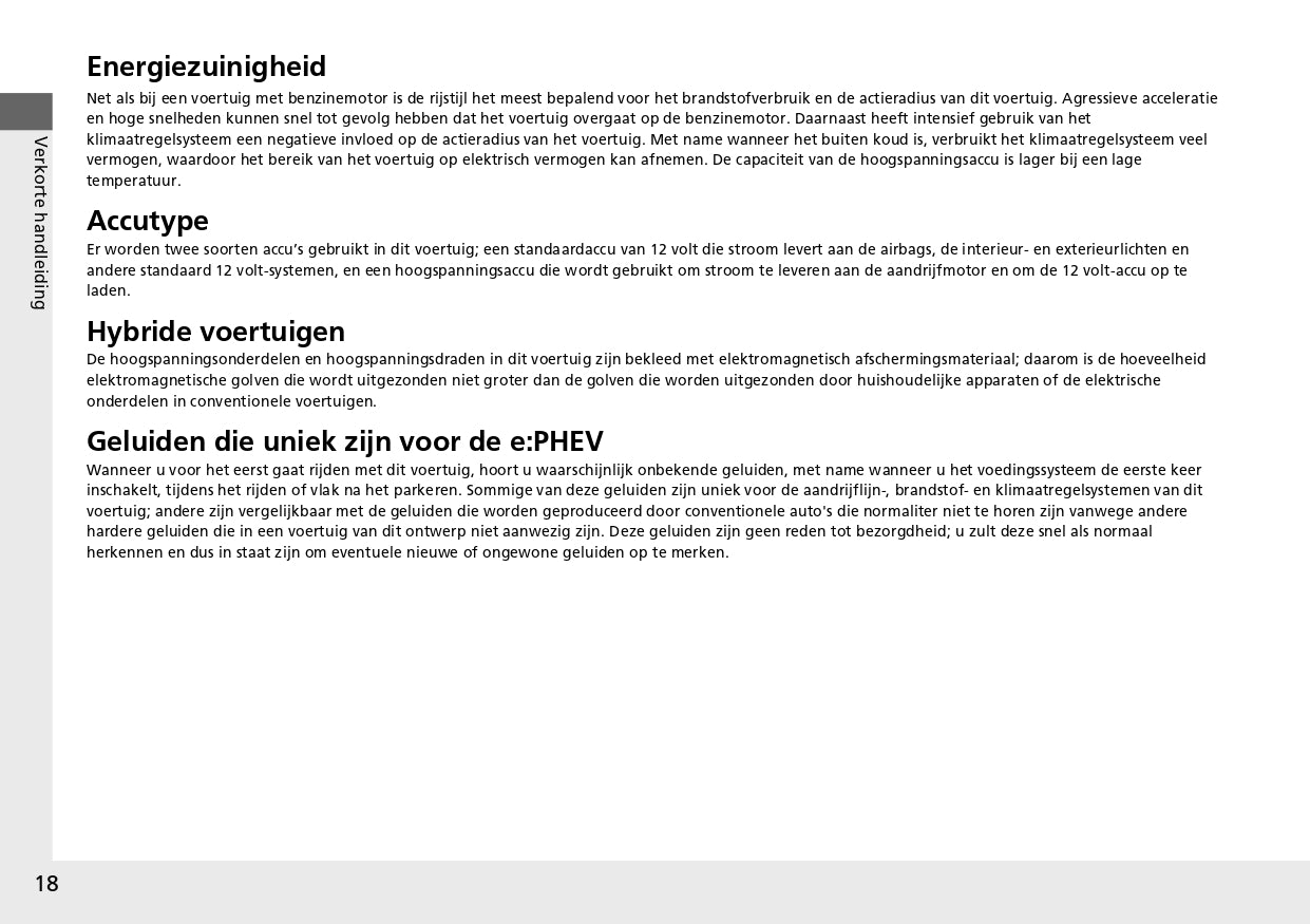 2024 Honda CR-V ePHEV Owner's Manual | Dutch