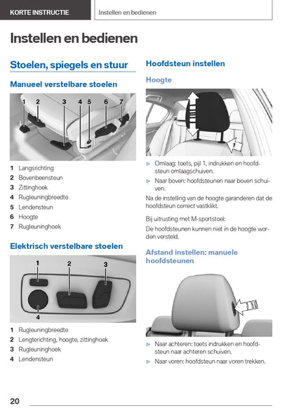 2020-2021 BMW X3 Owner's Manual | Dutch