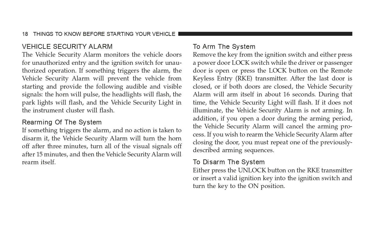 2009 Dodge Challenger SRT8 Owner's Manual | English