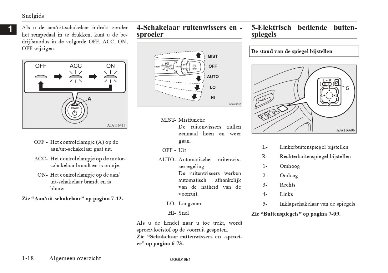 2018 Mitsubishi Outlander PHEV Owner's Manual | Dutch