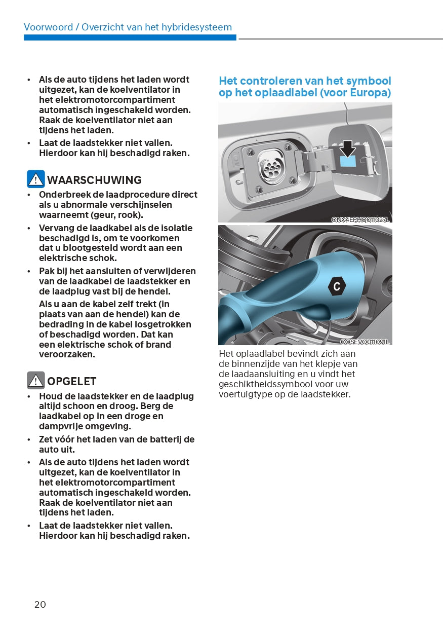 2021-2022 Hyundai Tucson Hybrid/Plug-in Hybrid Owner's Manual | Dutch