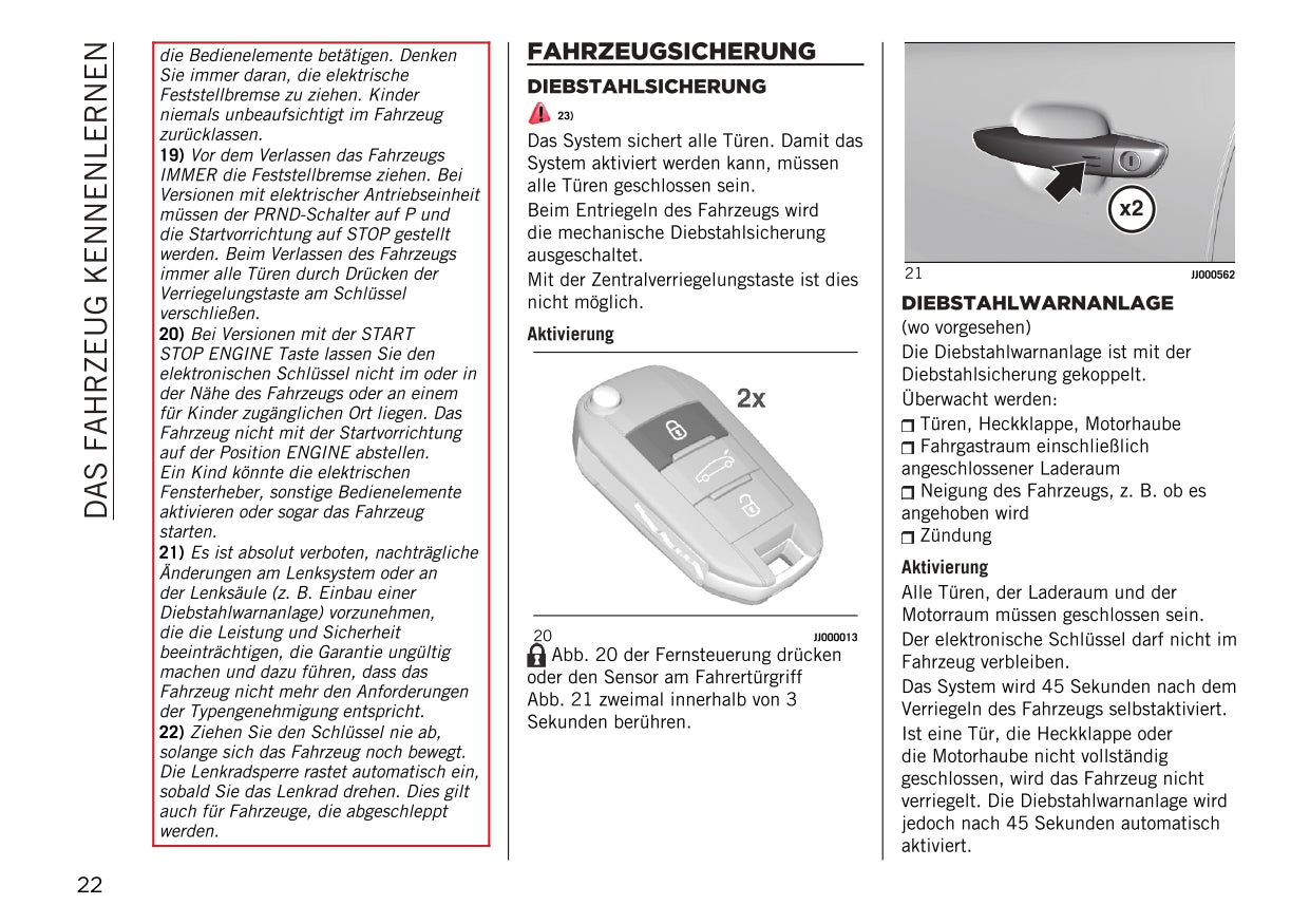 2023 Jeep Avenger Owner's Manual | German