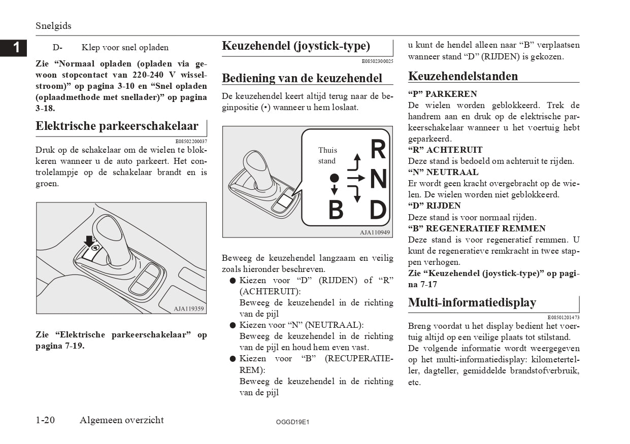 2018 Mitsubishi Outlander PHEV Owner's Manual | Dutch