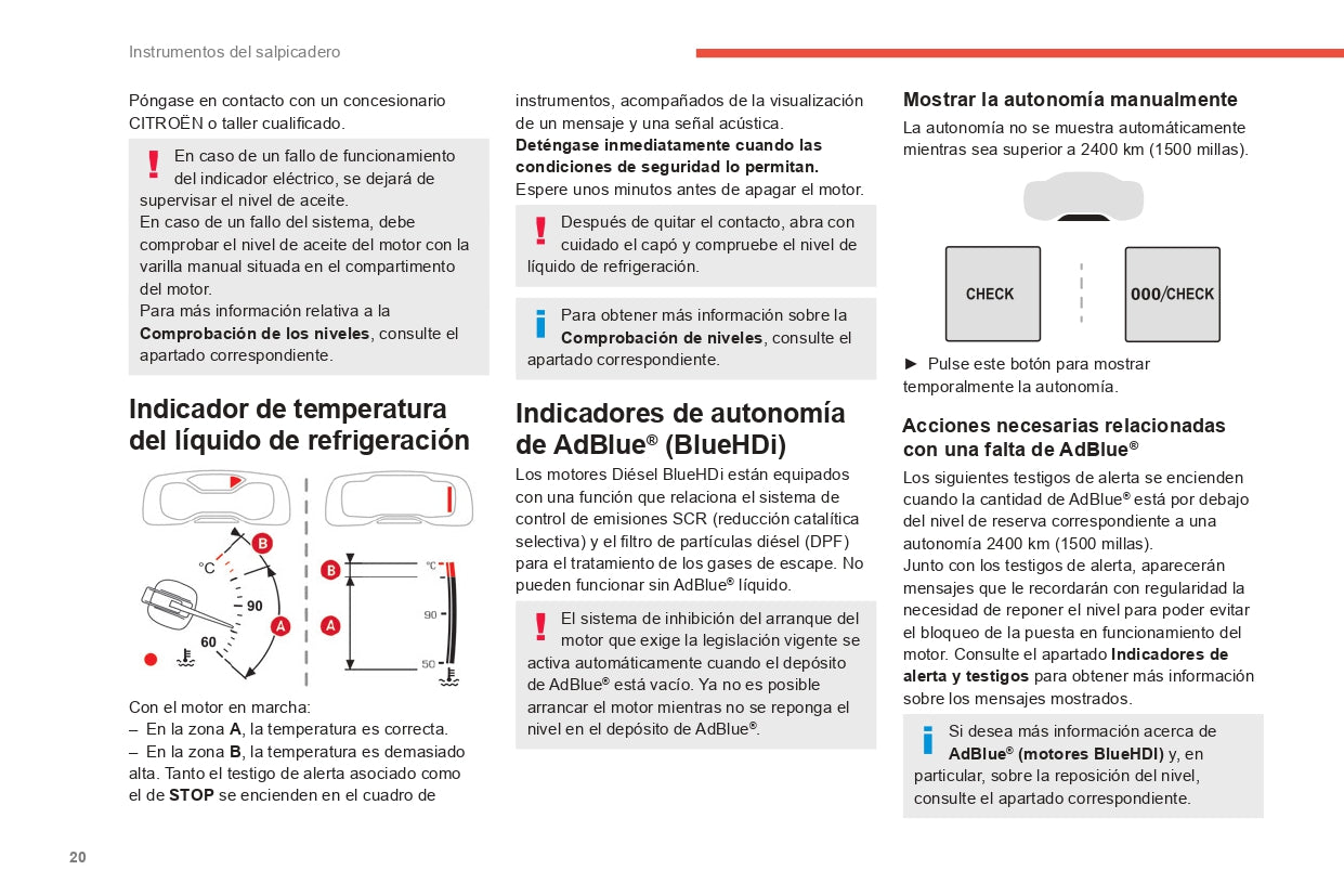 2022-2024 Citroën C5 Aircross Owner's Manual | Spanish