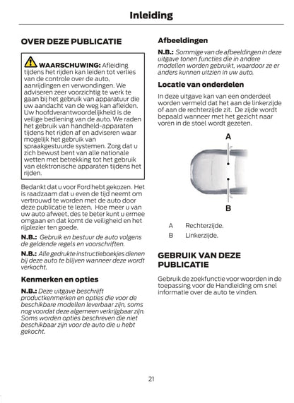 2022-2023 Ford Puma Gebruikershandleiding | Nederlands