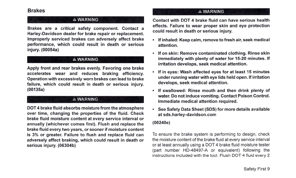 2021 Harley-Davidson Touring Owner's Manual | English