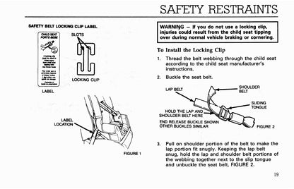 1993 Ford L-Series Owner's Manual | English