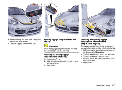 2012 Porsche 911 Carrera Owner's Manual | English